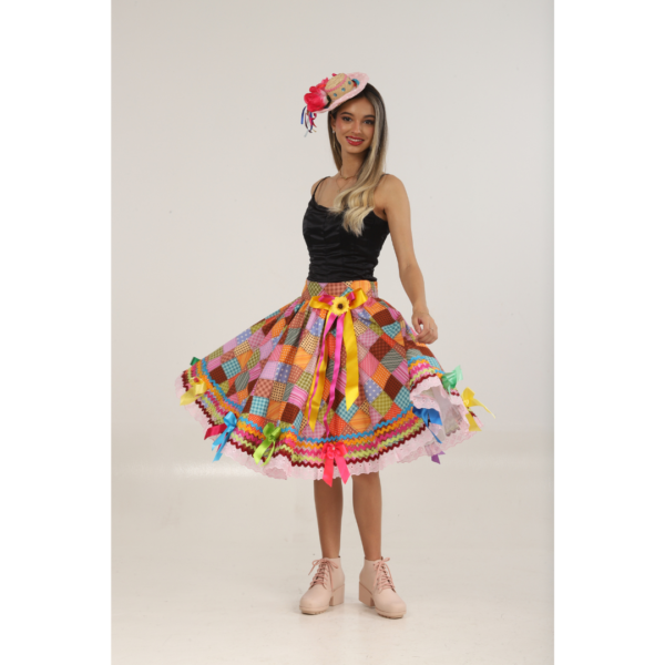 AFJ099 Saia Longuete Patchwork M