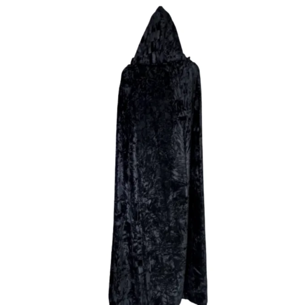 Capa Veludo Preto C/ Capuz