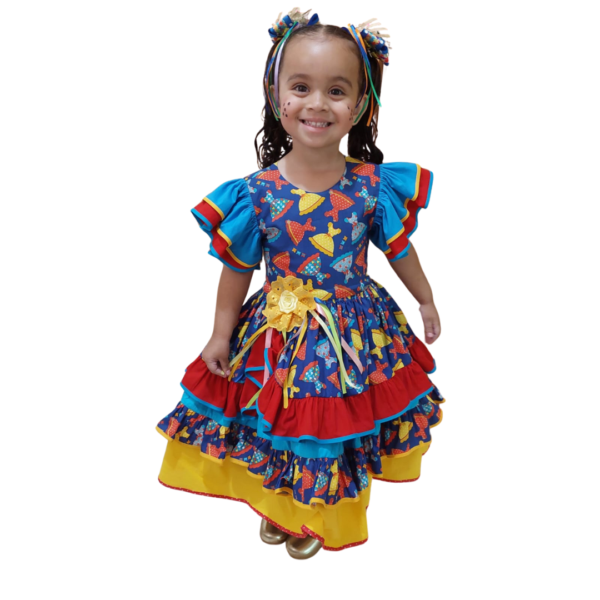 IFJ002 Azul C/ Vestidos ( 4 anos)