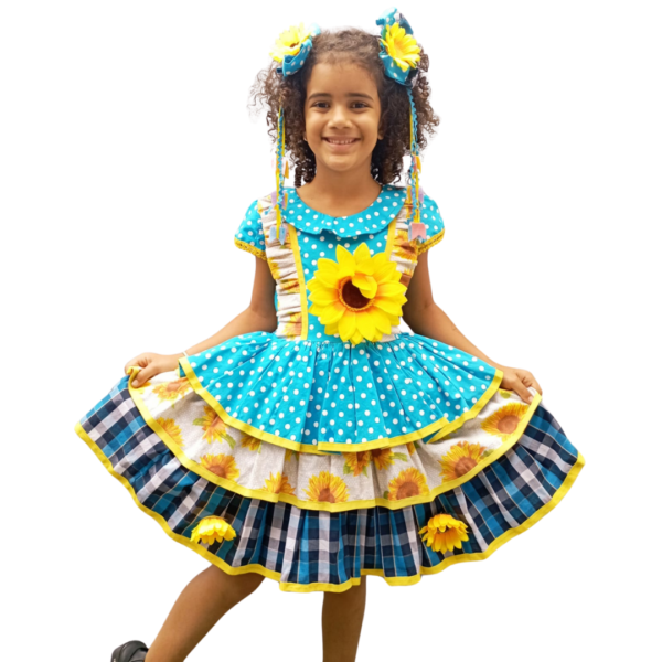 IFJ027  Azul Bolado C/ Girassol (8 anos)