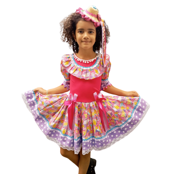 IFJ037 Rosa C/ Pompom (8 anos)