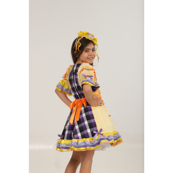 Vestido Junino Amarelo Bolinha - Image 2