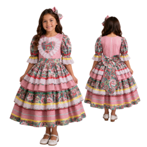 IFJ081 Xadrez Rosa Longo C/ Coração (8 anos)