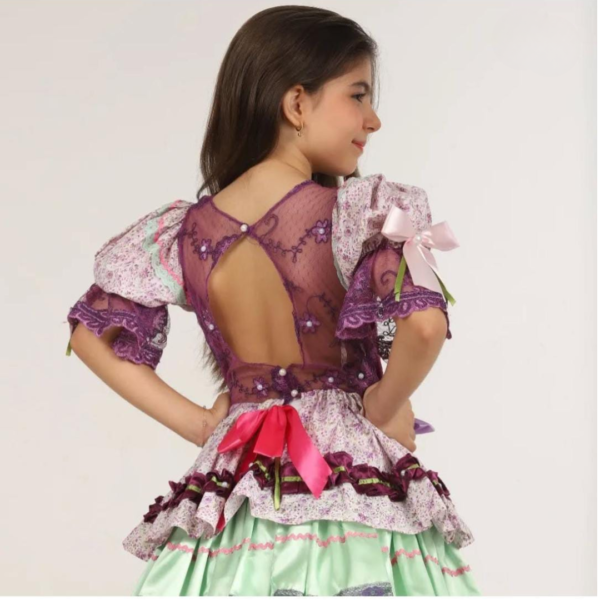 Vestido Junino Roxo - Image 2