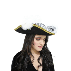Chapéu Pirata C/ Pluma