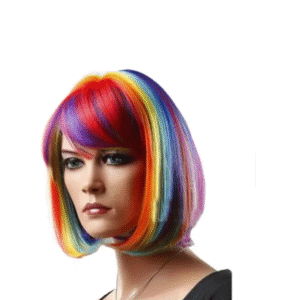 Peruca Chanel Arco Íris